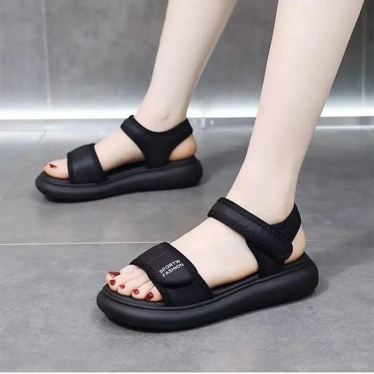 Women Flat Velcro Sandals Summer 2024