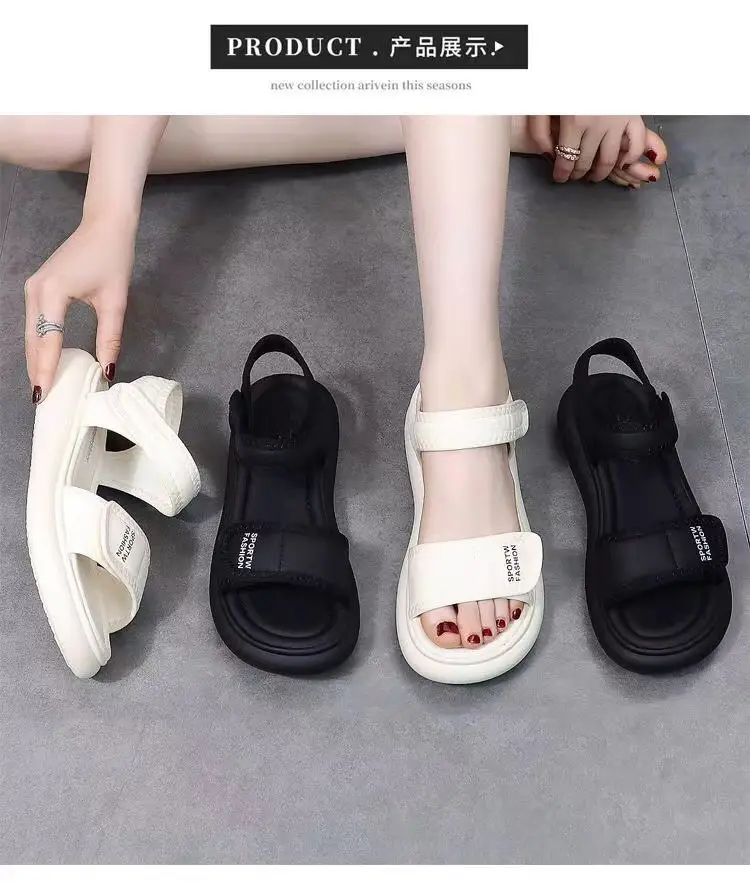 Women Flat Velcro Sandals Summer 2024 — feature 4