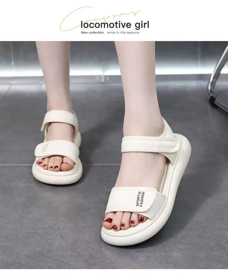Women Flat Velcro Sandals Summer 2024 — feature 5