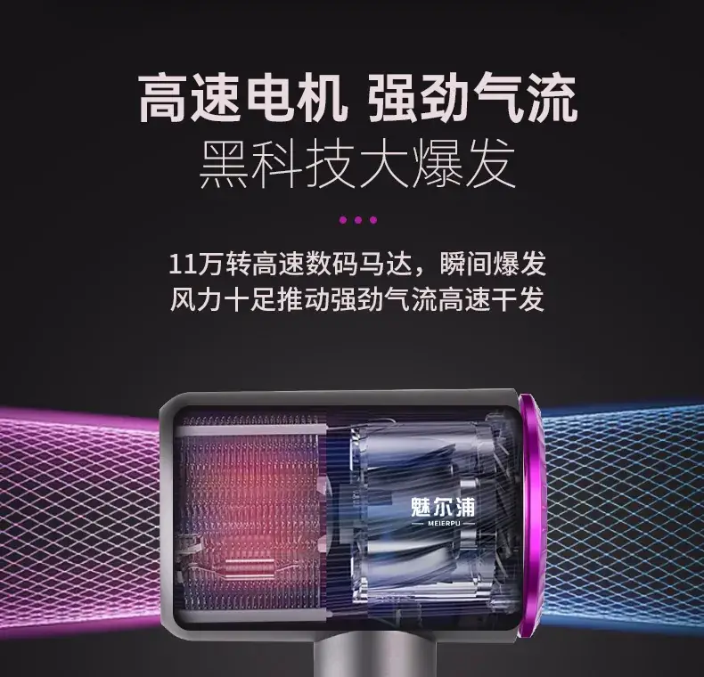 High Power Negative Ion Hair Dryer for Home & Salon — feature 13