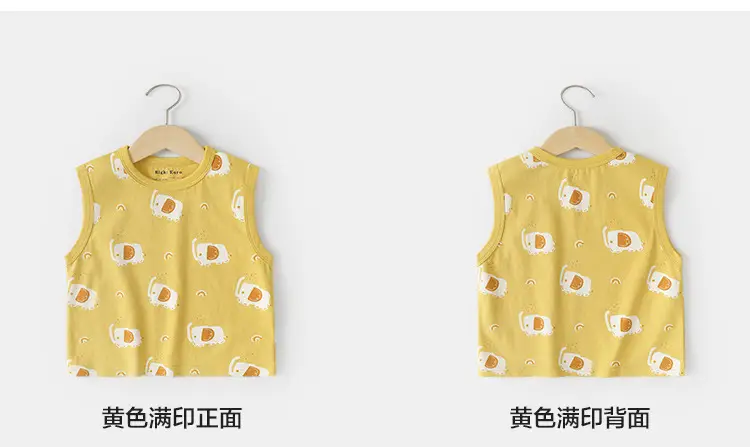 Right European Boys Cotton Sleeveless T-Shirt Summer — feature 12