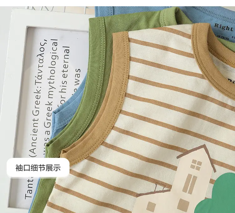 Right European Boys Cotton Sleeveless T-Shirt Summer — feature 19