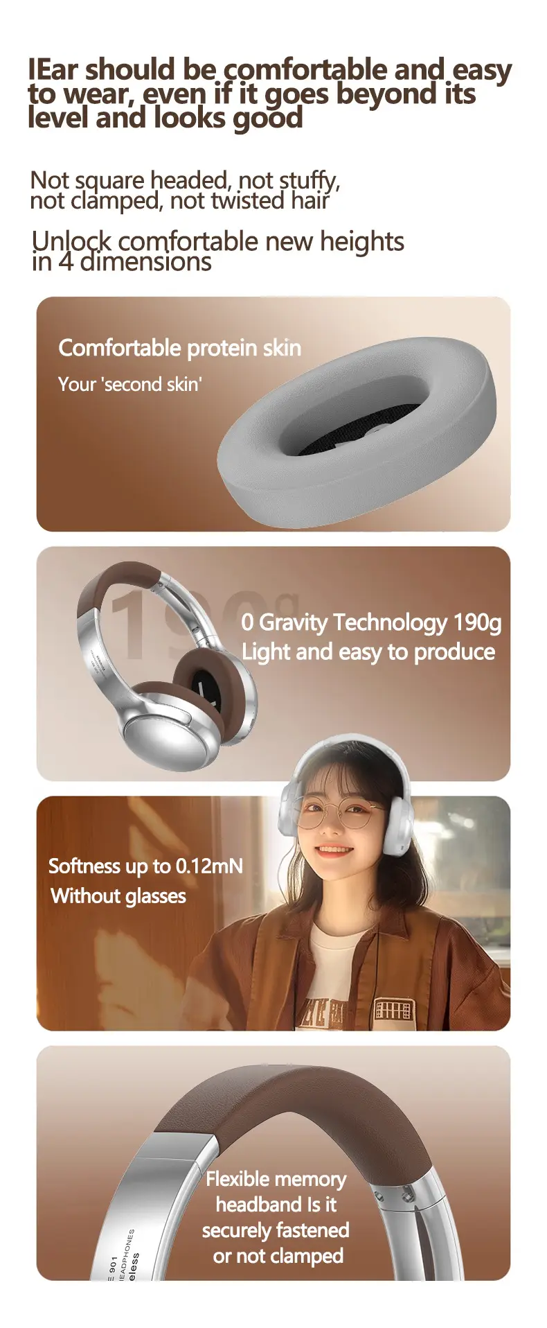 Cross-border VJE901 Bluetooth Headset with CE/FCO/ROHS Certificates β feature 11