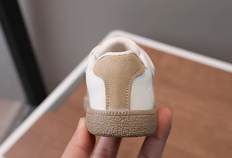 Baby Sneakers White Beige Velcro Toddler Board Shoes — feature 15