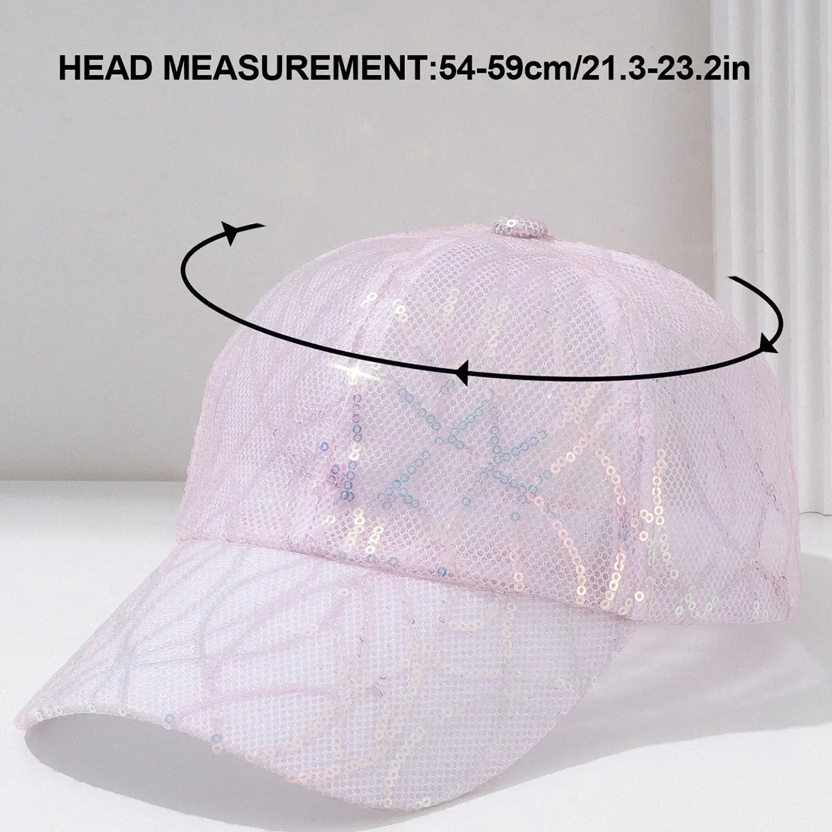 Cross-border Sequins Hollow Baseball Cap for Men Women - Image 6