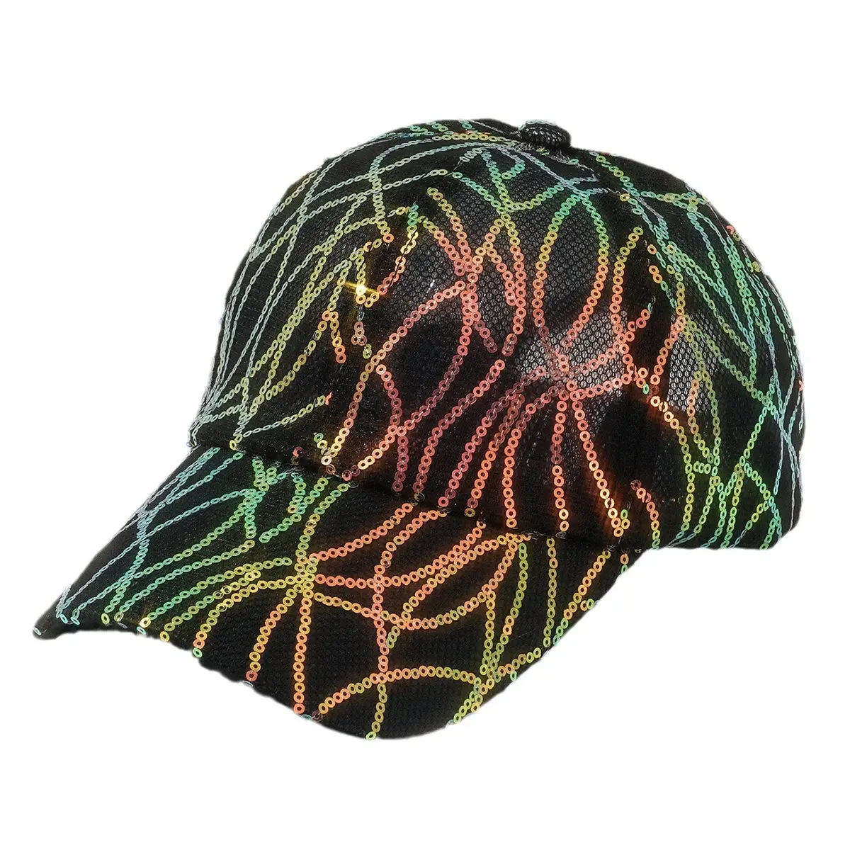 Cross-border Sequins Hollow Baseball Cap for Men Women - Image 8