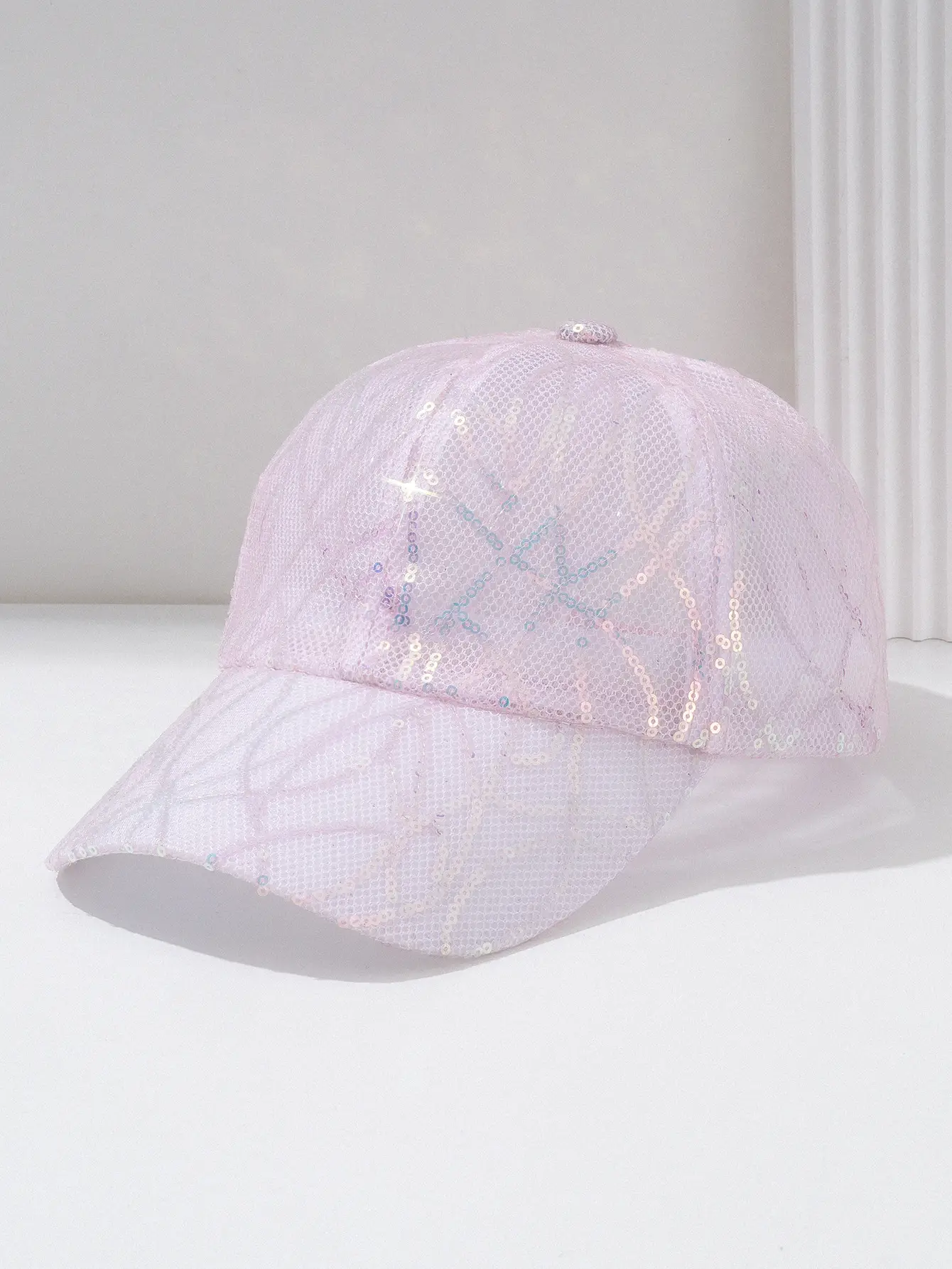 Cross-border Sequins Hollow Baseball Cap for Men Women — feature 1