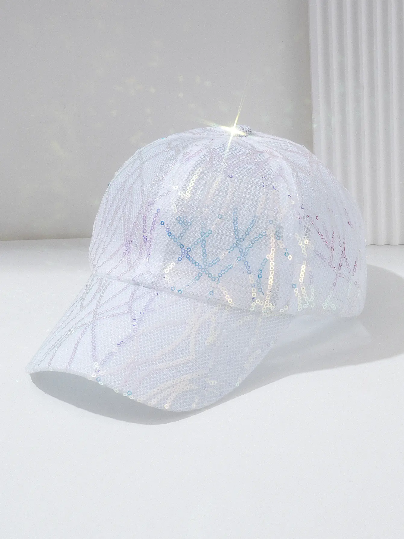 Cross-border Sequins Hollow Baseball Cap for Men Women — feature 5