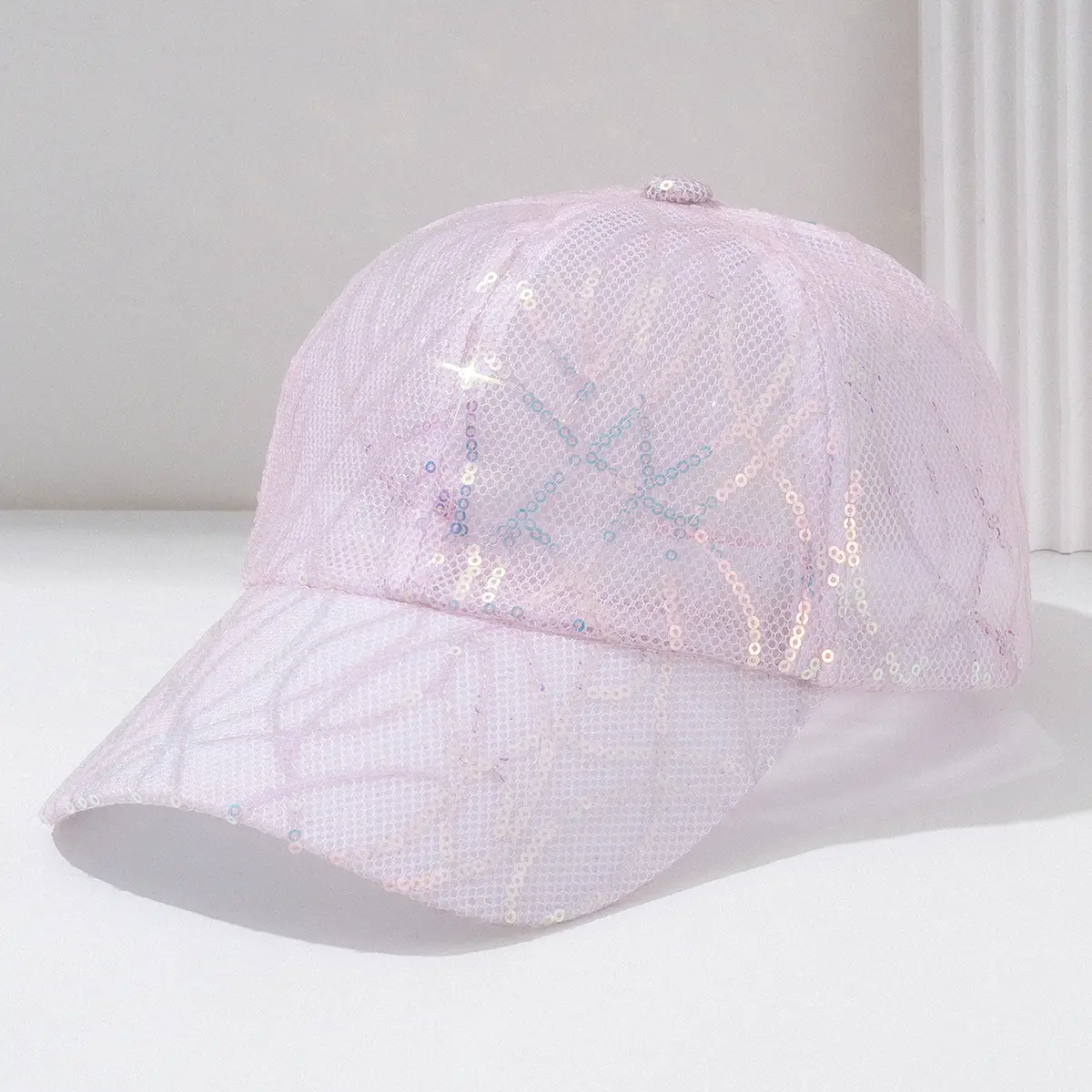 Cross-border Sequins Hollow Baseball Cap for Men Women - Image 3