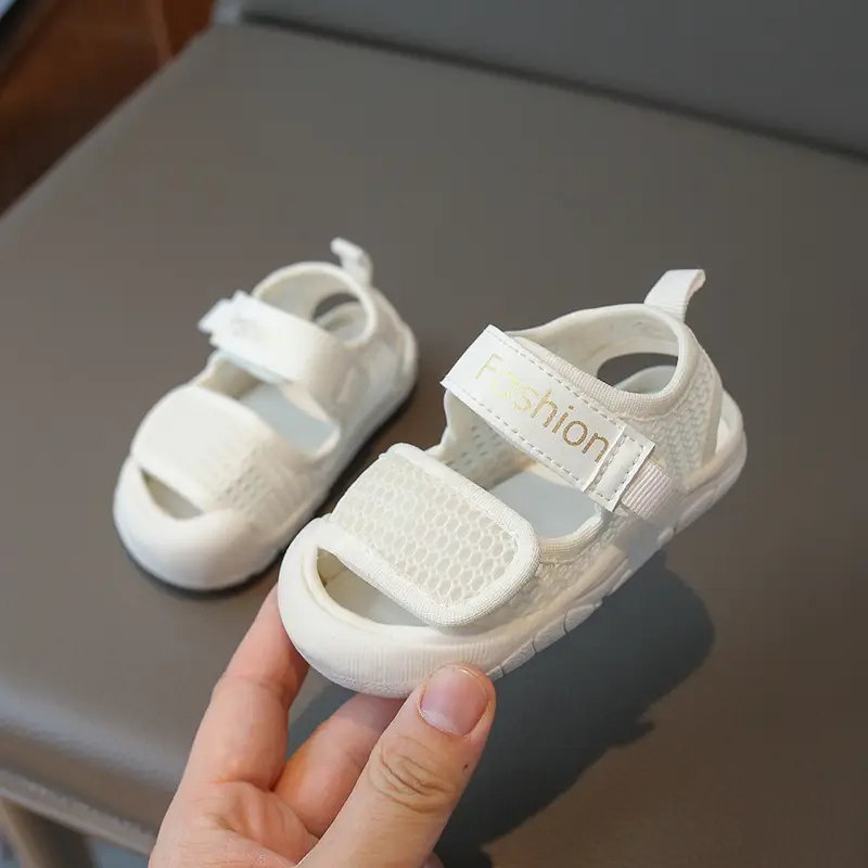 2024 Baby Sandals White Soft Soled Toddler Shoes - Image 4