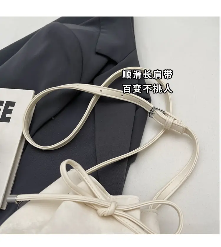 Korean Style White Bucket Bag for Women — feature 12