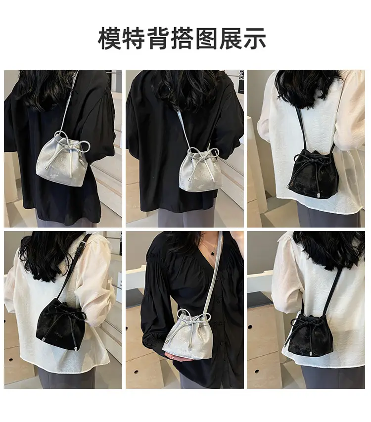 Korean Style White Bucket Bag for Women — feature 17
