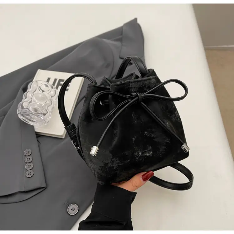 Korean Style White Bucket Bag for Women — feature 30