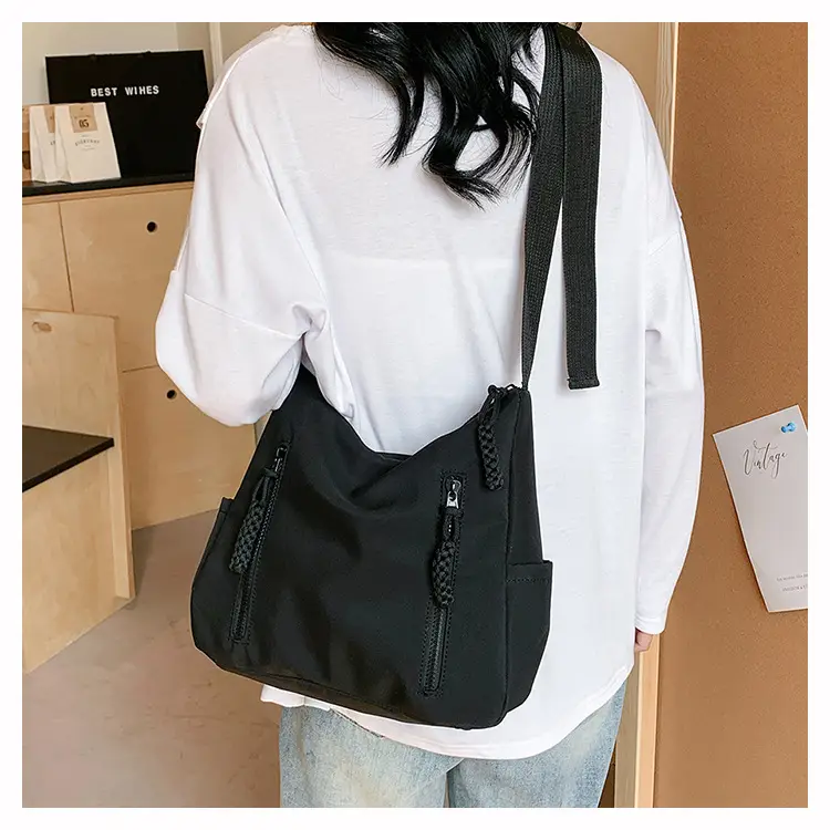 Nylon Shoulder Crossbody Bag Women 2024 Spring College Style — feature 16