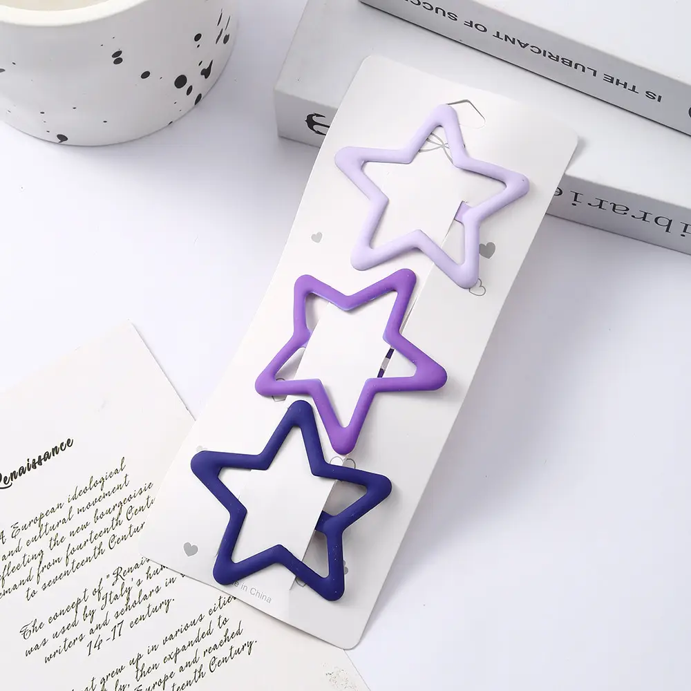 Dopamine Star Hairpin Clips 2024 New Color - Image 4
