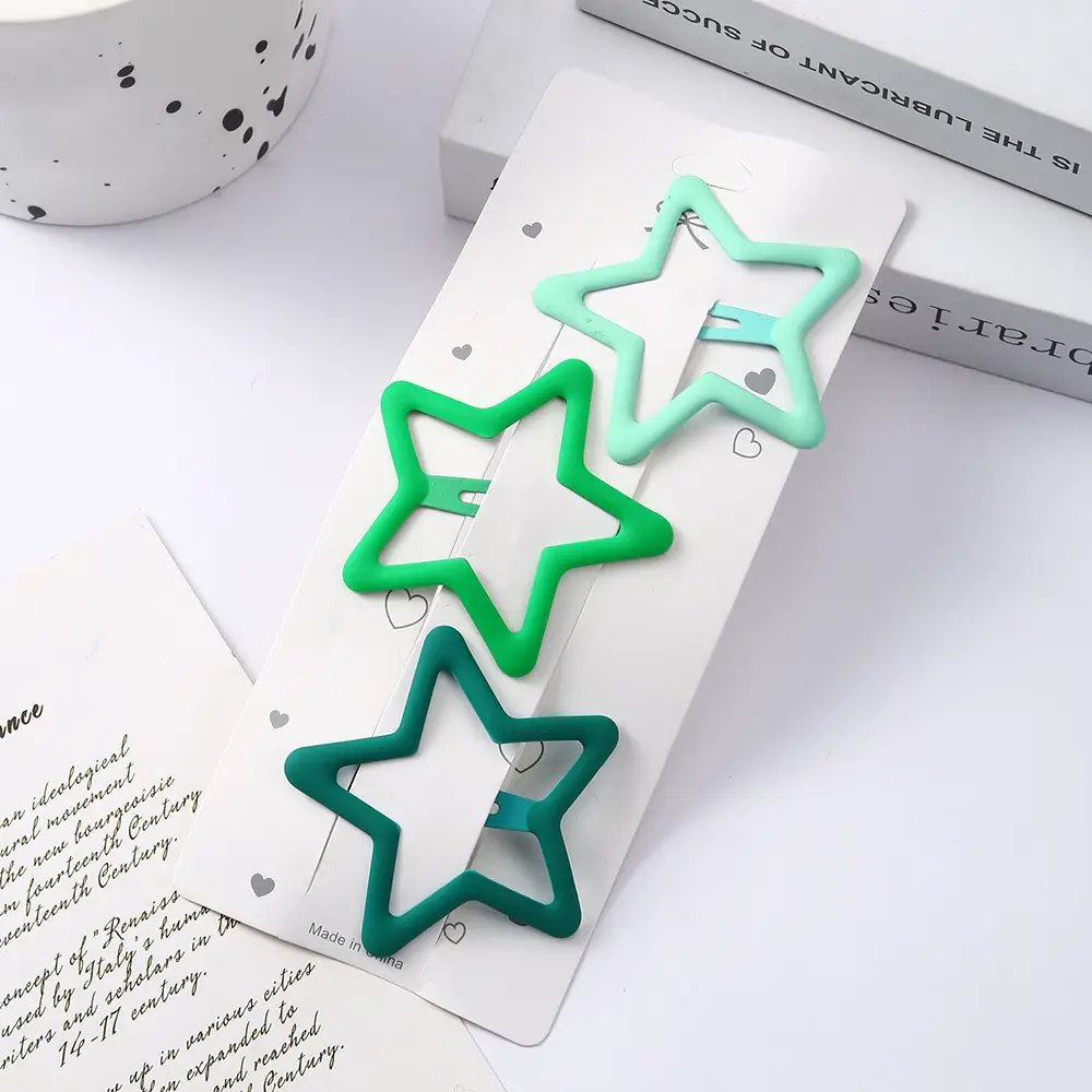 Dopamine Star Hairpin Clips 2024 New Color - Image 5