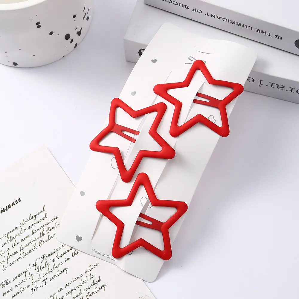 Dopamine Star Hairpin Clips 2024 New Color - Image 7