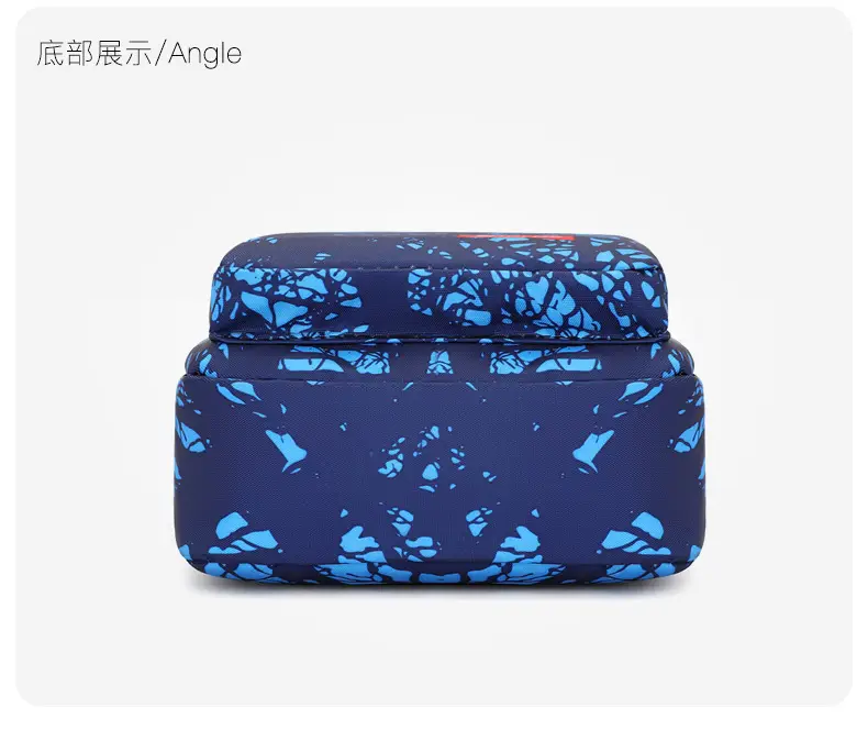 Men's Blue Printed Sports Chest Bag with Adjustable Strap — feature 30