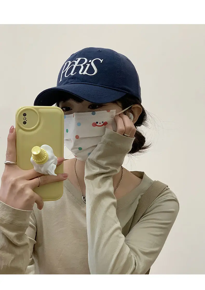 Black Paris-themed Baseball Cap for Women — feature 8