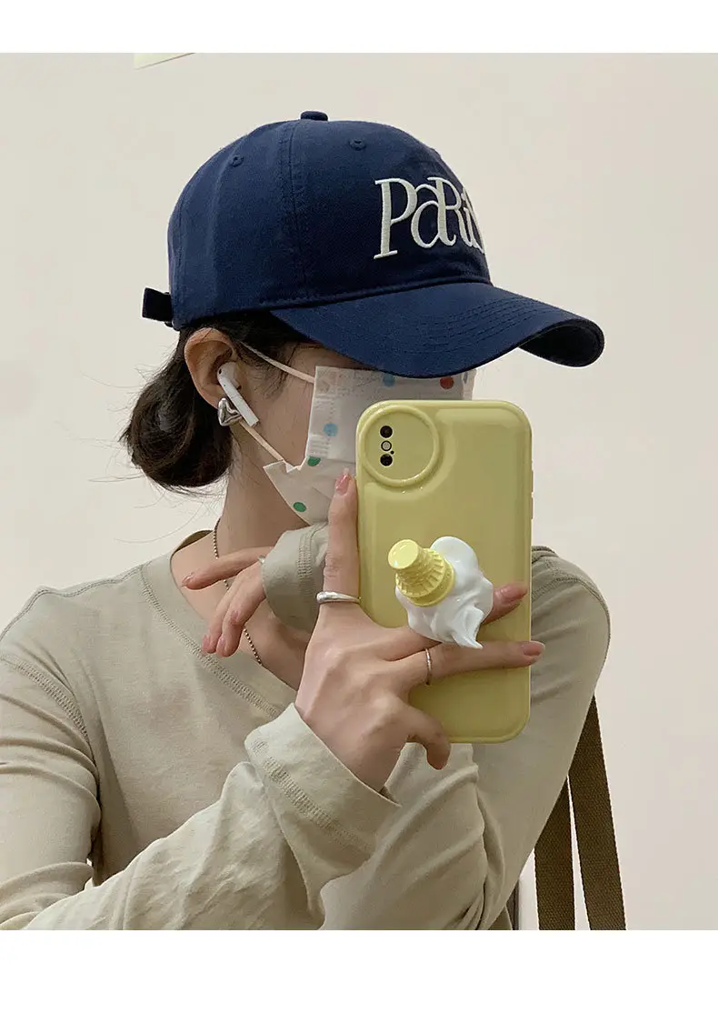 Black Paris-themed Baseball Cap for Women — feature 9