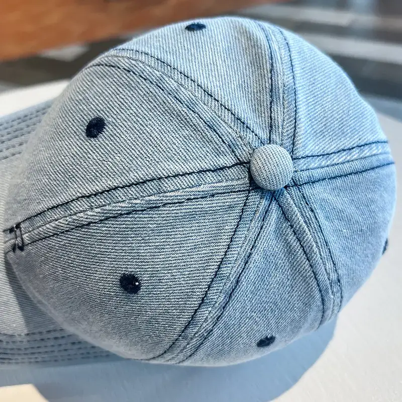 Women's Blue Cotton Cowboy Cap with R Logo — feature 6