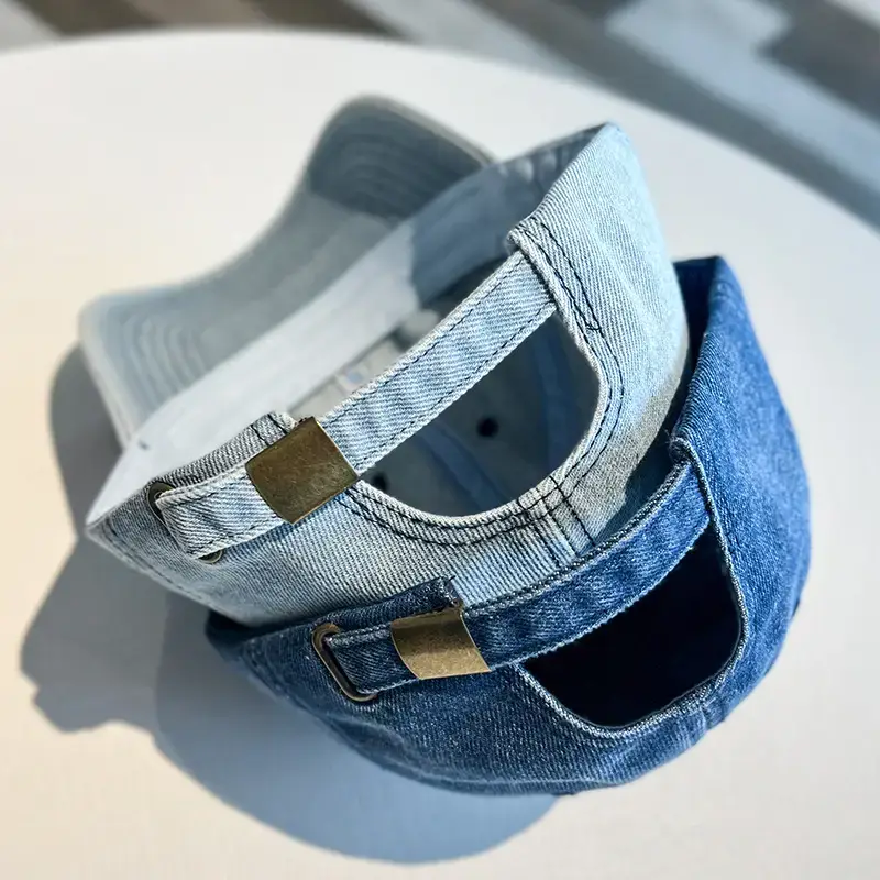 Women's Blue Cotton Cowboy Cap with R Logo — feature 7