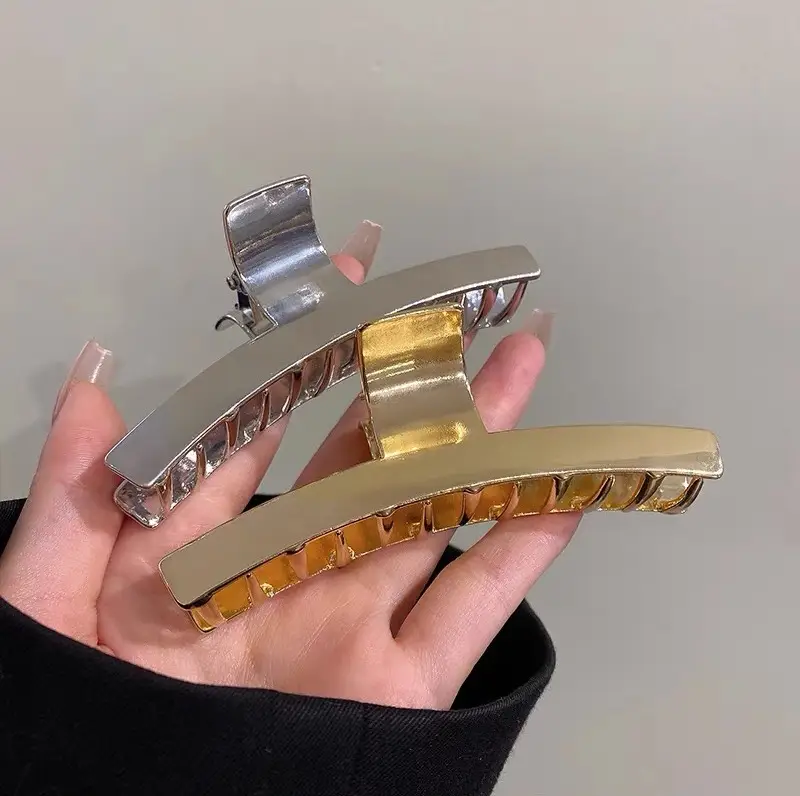 Japanese & Korean Spice Girl Fashion Metal Clip Grab Clip Shark Clip Lazy Cold Wind Back Head Hair Hair Grab Hair Accessories - Image 4