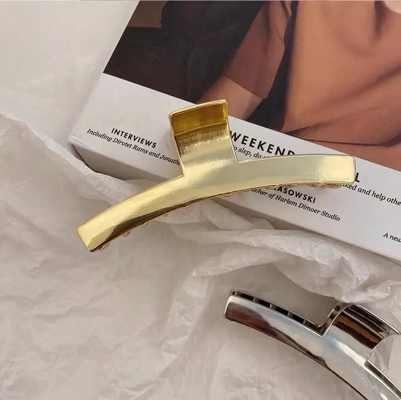 Japanese & Korean Spice Girl Fashion Metal Clip Grab Clip Shark Clip Lazy Cold Wind Back Head Hair Hair Grab Hair Accessories - Image 5