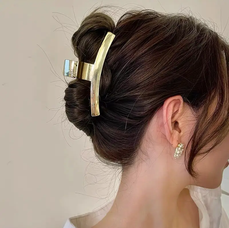 Japanese & Korean Spice Girl Fashion Metal Clip Grab Clip Shark Clip Lazy Cold Wind Back Head Hair Hair Grab Hair Accessories - Image 6