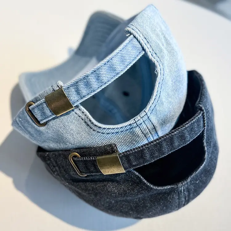 Vintage Denim Baseball Cap with White 'W' Logo - Image 7