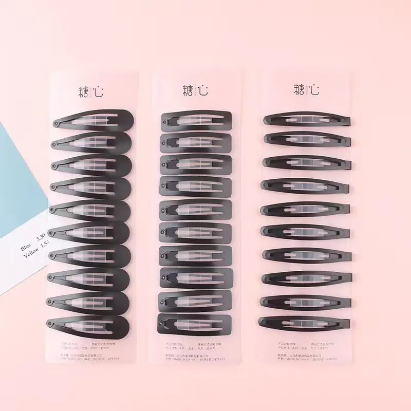 Korean Black Matte Hair Clip for Women 6cm - Image 6