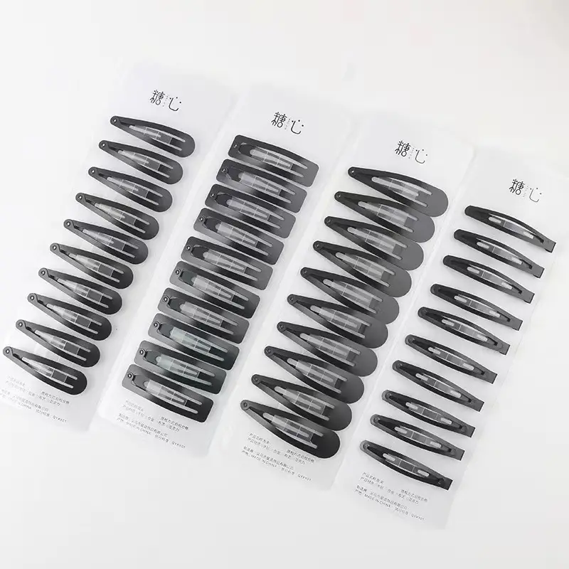 Korean Black Matte Hair Clip for Women 6cm - Image 7