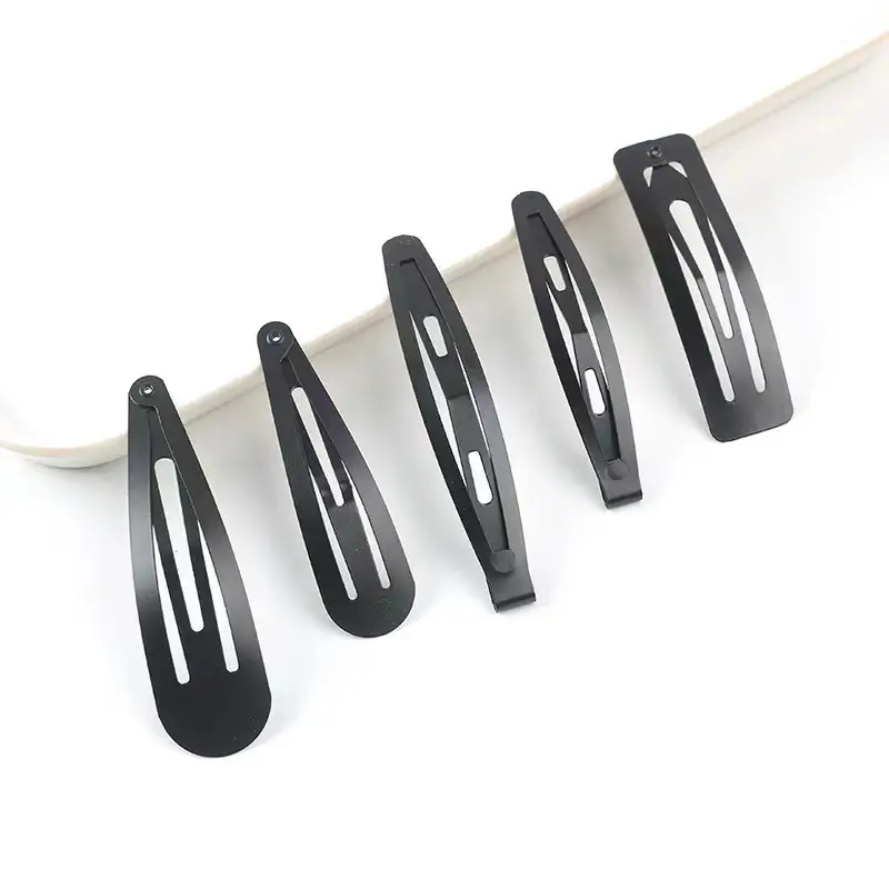 Korean Black Matte Hair Clip for Women 6cm - Image 8