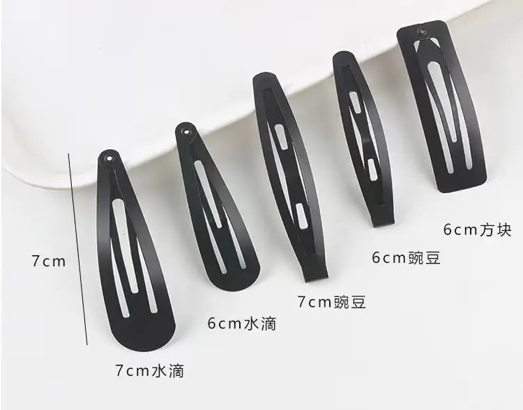 Korean Black Matte Hair Clip for Women 6cm — feature 4