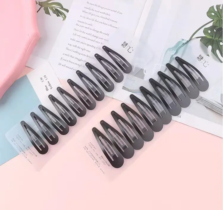 Korean Black Matte Hair Clip for Women 6cm — feature 7
