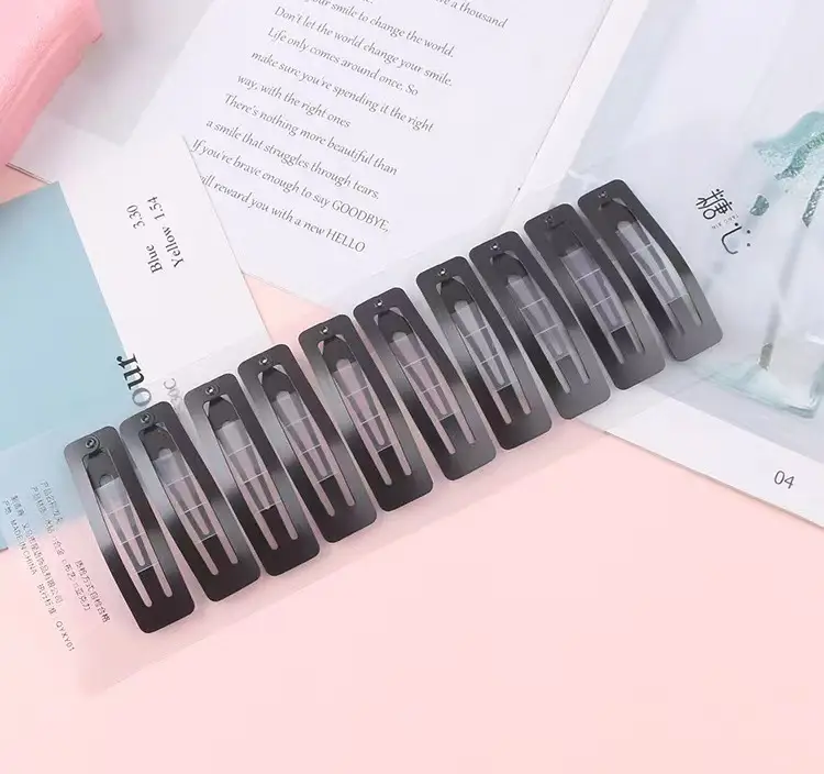 Korean Black Matte Hair Clip for Women 6cm — feature 9