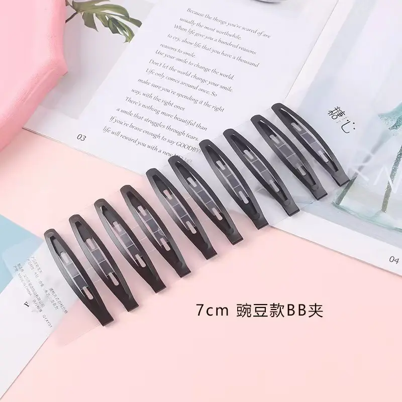 Korean Black Matte Hair Clip for Women 6cm - Image 4