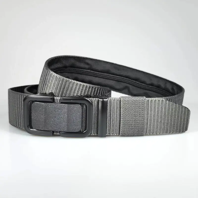 Men's Black Tactical Hidden Wallet Belt with Automatic Buckle — feature 16