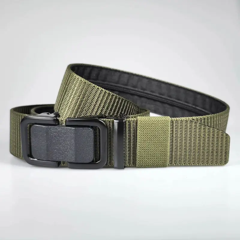 Men's Black Tactical Hidden Wallet Belt with Automatic Buckle - Image 2