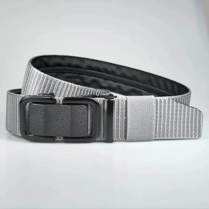 Men's Black Tactical Hidden Wallet Belt with Automatic Buckle - Image 5