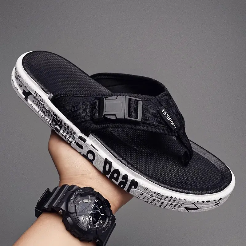 Men's Flip-Flops 2026 New Summer Trendy Sandals Beach Shoes Non-Slip Anti-Odor Ins Trendy Outdoor Slippers for Men - Image 3