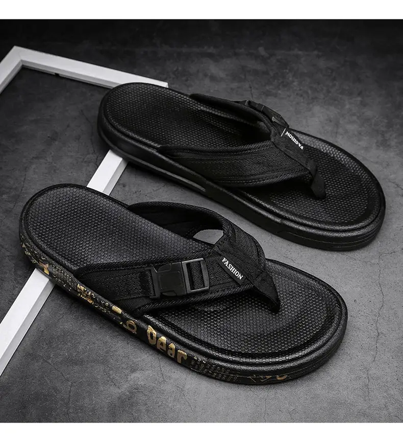 Men's Flip-Flops 2026 New Summer Trendy Sandals Beach Shoes Non-Slip Anti-Odor Ins Trendy Outdoor Slippers for Men — feature 11