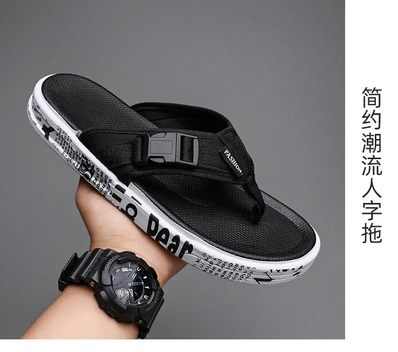 Men's Flip-Flops 2026 New Summer Trendy Sandals Beach Shoes Non-Slip Anti-Odor Ins Trendy Outdoor Slippers for Men — feature 18