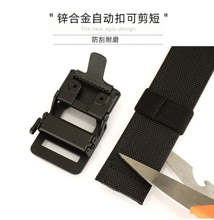 Men's Navy Blue Tactical Belt 3.8" Military Grade — feature 12