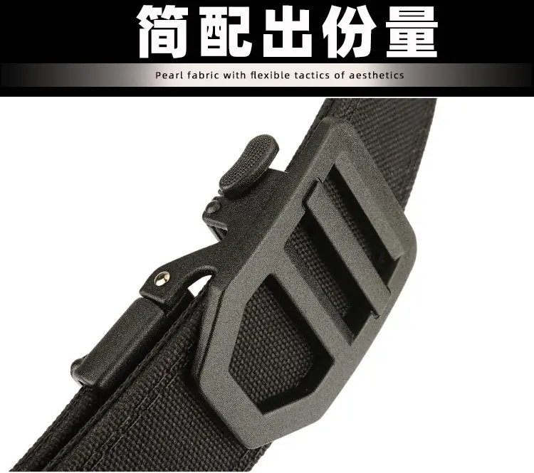 Men's Navy Blue Tactical Belt 3.8" Military Grade — feature 5
