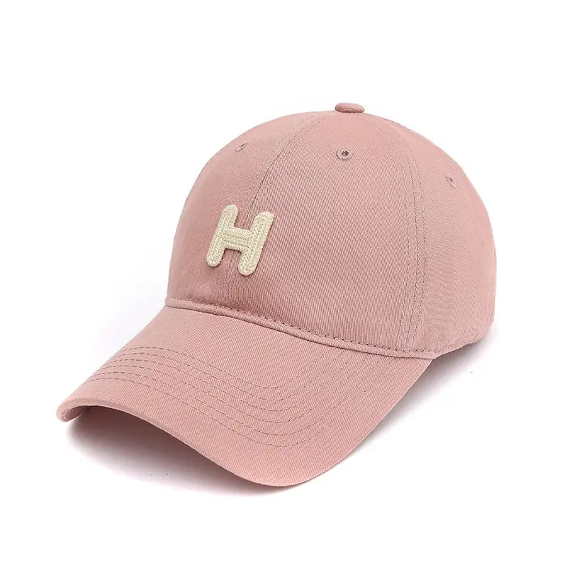 Women's Black H Embroidered Baseball Cap - Image 11