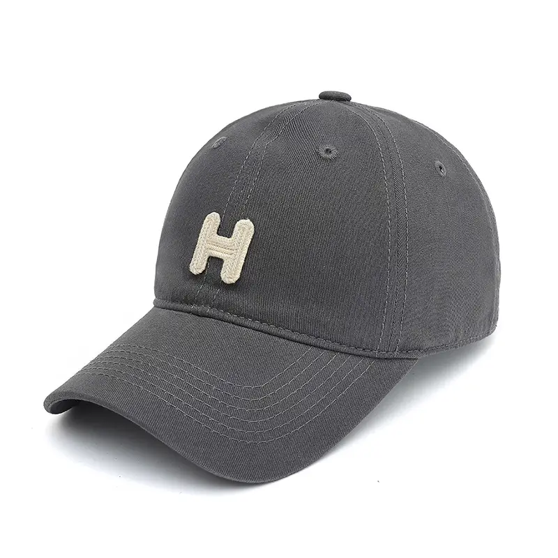 Women's Black H Embroidered Baseball Cap — feature 6