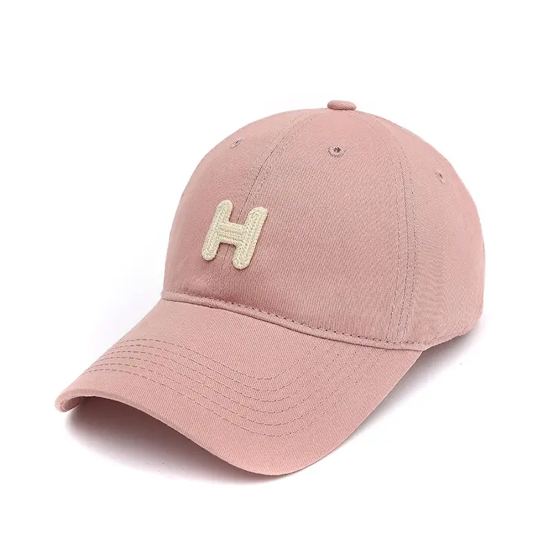Women's Black H Embroidered Baseball Cap - Image 2
