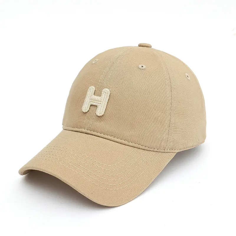 Women's Black H Embroidered Baseball Cap - Image 3