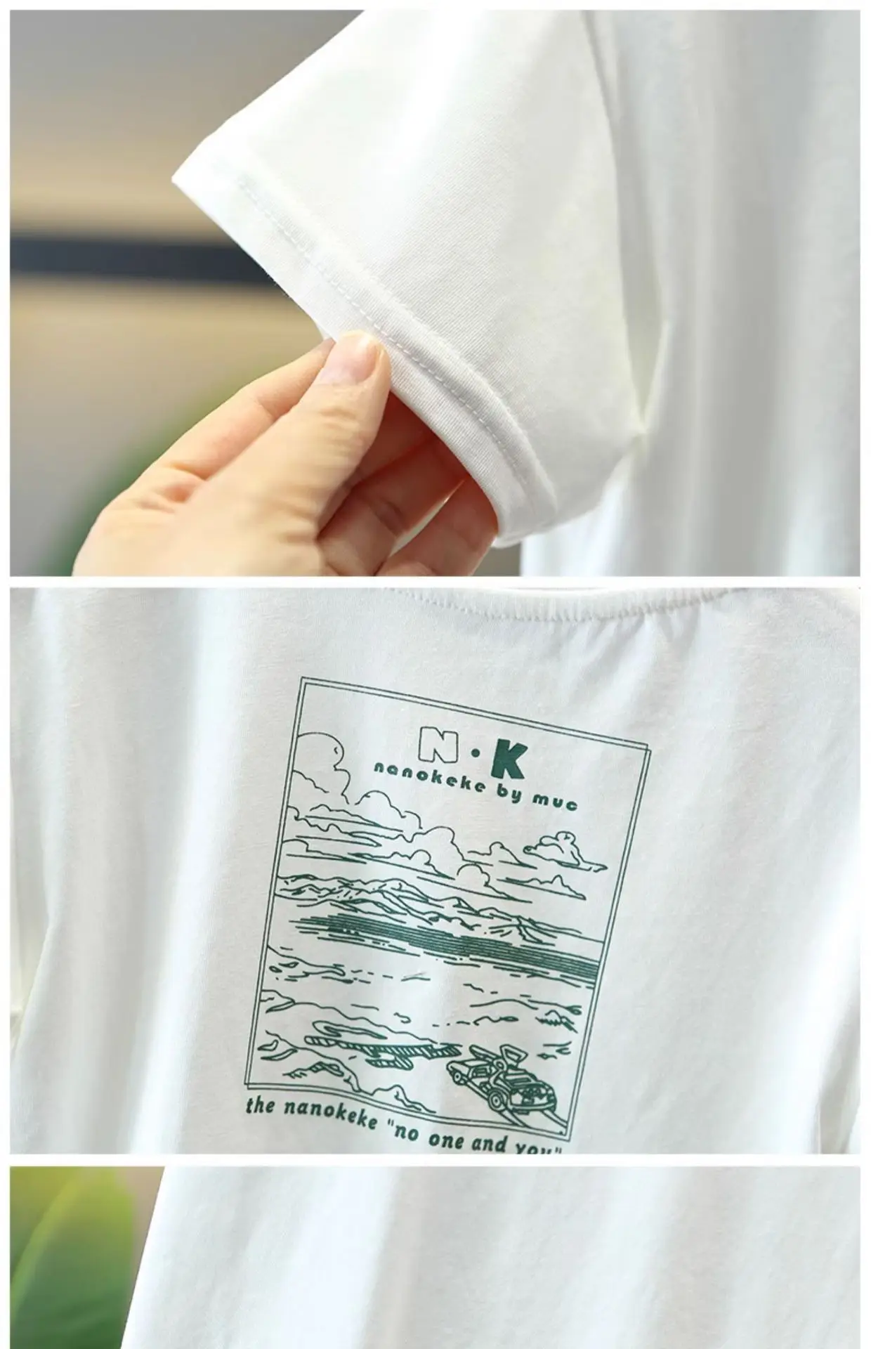 Kids White Graphic T-Shirt Summer Casual Top — feature 10
